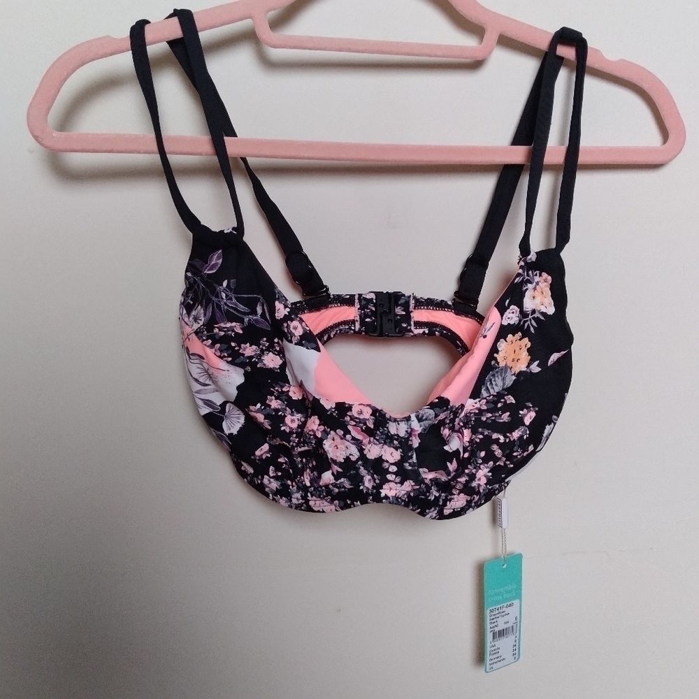 Seafolly Australia Ocean Rose Bikini Top With Underwire Size 4 New with Tags